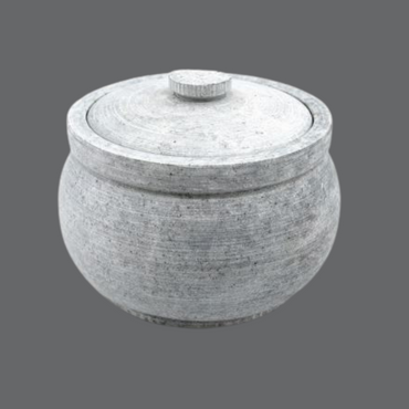 SOAPSTONE CURD JAR,Handmade Soap Stone Storage Container-Grey,kitchen Jar,grain pot,Pickel Jar,Salt Barni,Grain Container