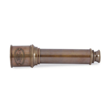 Brown Brass Torch Styled Antique Telescope