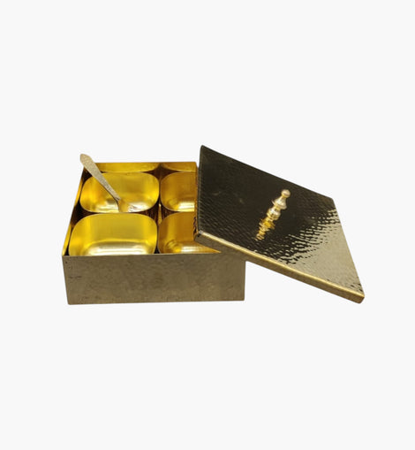 4 Pits Small Square Spice Box