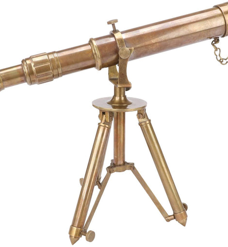 19th Century Brass Telescope on Tripod for sale at Pamono
