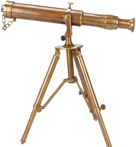 Buy Antique Long-Range Telescope, Vintage Brass Telescope with Tripod Stand  for sale in UK, US, Canada, Australia, Italy – Antique Vintage Hub. –  Vedhex Private Limited