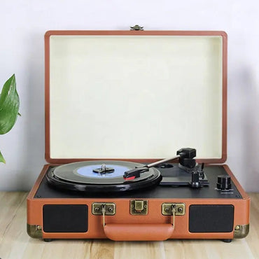 Gramaphone Record Player Suitcase Turntable Vinyl Players 3 speeds,Plays Vinyls and LP's, Valentines Day Gift for Him,Valentine Day Gift her