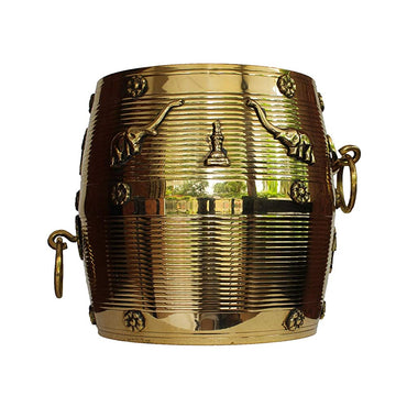 Kerala Traditional NIRAPARA,Brass Para, Grain Measuring Bowl, Measuring Vessel for Rice and Grain, Nelpara for Marriage,Buy Changazhi,Nazhi