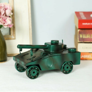 Green Military Tank Panzer Miniature Showpiece