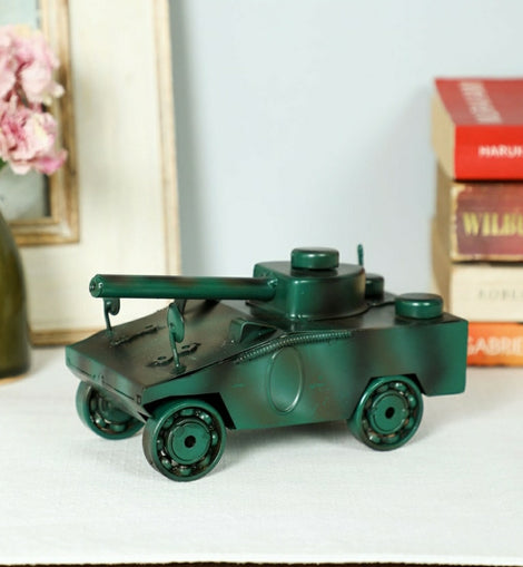 Green Military Tank Panzer Miniature Showpiece