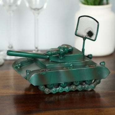 Open Military Tanker Miniature Antique Showpiece