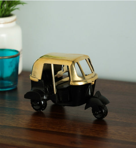 Brass Indian Auto Rickshaw Miniature