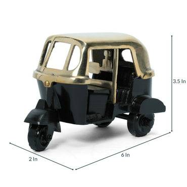 Brass Indian Auto Rickshaw Miniature