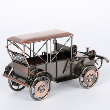 Copper Iron Retro Style Military Jeep Miniature Showpiece