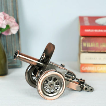 Copper and Black metal Canon Miniature Showpiece