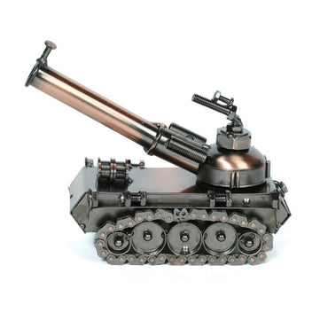Army Style Military Missile Combat Canon Tank Miniature Showpiece