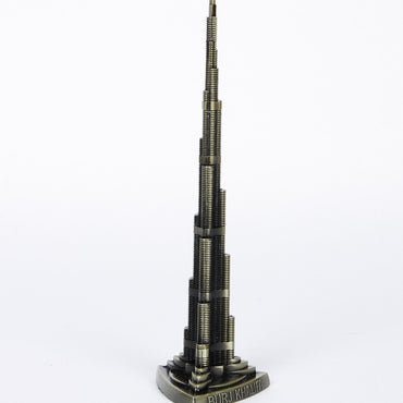Bronze Iron Dubai Famous Burj Khalifa Replica Showpiece