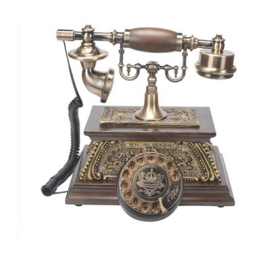 Retro Rotary Phone, Vintage Corded Landline Phones Old Fashioned Home and Office Telephone with Redial Functions