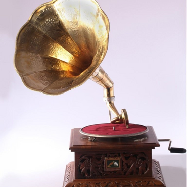 Antique hmv Gramophone, Working Phonograph,Vintage Record Player,Vinyl Music Player, LP Record Player, HMV Replica Gramophone,Gift for him