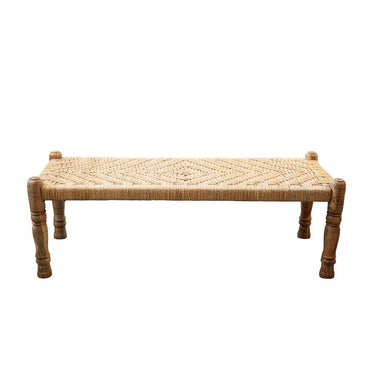 Natural Design Outdoor Garden Rope Bench Daybed