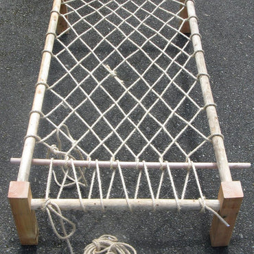 Woven Rope Bed With Village Mattress