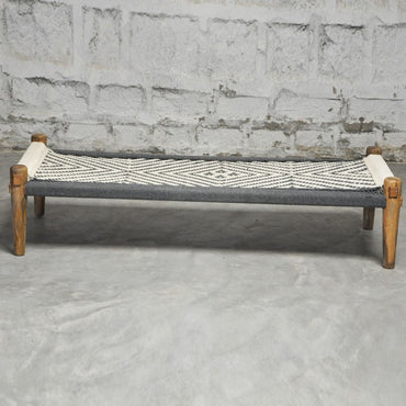 Indian Natural Rope Charpai Daybed Bench