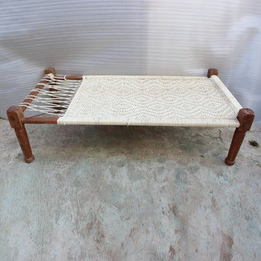 Indian Design Urban Woven Natural Rope Charpai Daybed