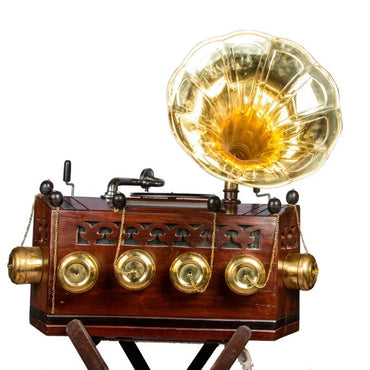 Antique Brown and Brass Working Bioscope