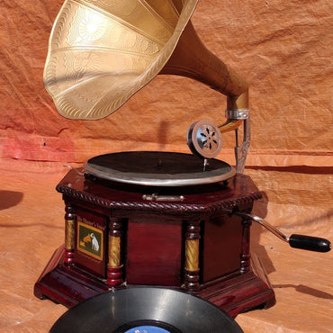 Antique Phonograph HMV vinyl record player