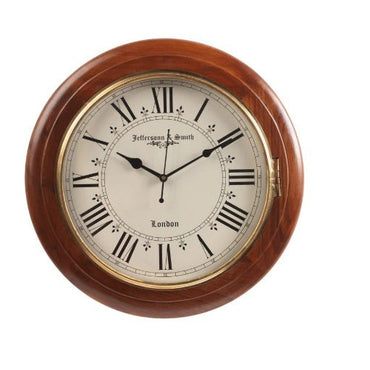 Solid Wood Jeffersonn Smith London Vintage Wall Clock