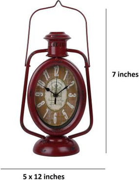 Lamp Rustic Vintage Metal Table Clock