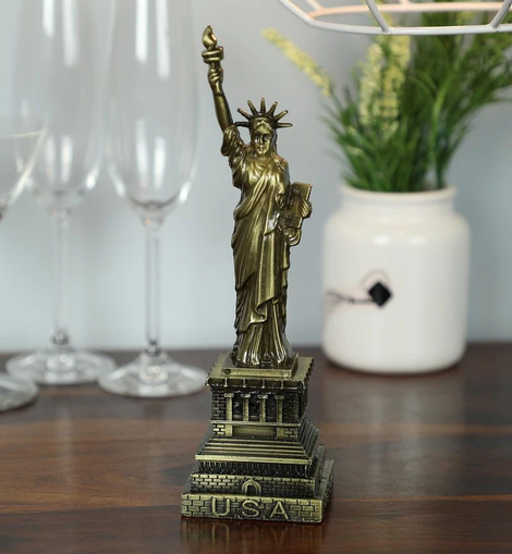Bronze Iron Statue of Liberty Showpiece